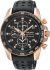 Seiko Sportura Alarm Chronograph Rose Gold Plated Leather Strap SNAE80P1