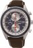 Seiko Chronograph Brown Leather Strap SNDF95P1