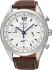 Seiko Quartz Brown Leather Strap SSB095P1