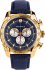 Versace Men's  V-Ray Rose Gold-Tone Watch Blue Leather Strap VDB030014