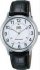Q&Q Classic Black Leather Strap VG68-304