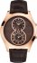 Guess Dual Time Rose Gold Brown Leather Strap W0376G3