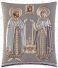 Άγιοι Πέτρος και Ευδοκία 00141-0908 ασημένια 4,5cm x 5,5cm
