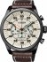 CITIZEN Eco-Drive Chrograph Brown Leather Strap CA4215-04W