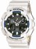 CASIO G-SCHOCK Chronograph White Rubber Strap GA-100B-7AER