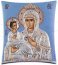 Παναγία Τριχερούσα ασημένια 00119 4,5cm x 5,5cm