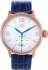 Visetti Rose Gold Blue Leather Strap TB-624RC