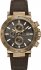 GUESS Collection Brown Leather Chronograph Y37001G5