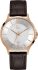 GUESS Collection Rose Gold Brown Leather Strap Y38003G1