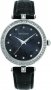 PIERRE LANNIER Ladies Crystals Black Leather Strap 066L693