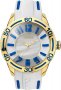 Breeze Miami Twist Gold White Rubber Strap 110191.5