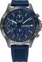 TOMMY HILFIGER BANK Blue Rubber Strap 1791721