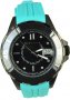 REBECCA Griffe Black Blue Rubber Strap AGRONC81
