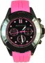REBECCA Griffe Chronograph Pink Rubber Strap ACRONP82