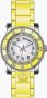 Juicy Couture White Dial Yellow Rubber Strap 1900460