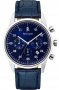 PIERRE LANNIER Blue Leather Chronograph 223D166
