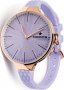 HOOPS Cherie L Rose Gold Light Purple Rubber Strap 2502LG10