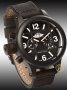MOSCOW Classic Diving Black Leather Strap 313301461051