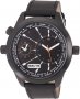 3 Guys Time Black Leather Strap 3G 14525