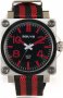 3GUYS Red - Black Fabric Strap 3G10441