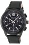 3GUYS Chronograph Black Leather Strap 3G48003