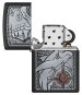Zippo Black Matte Emblem Attached 48120