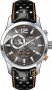 Nautica Sport Chronograph Black Leather Strap A22564G