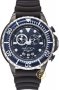 Nautica NMX 650 Tide Men's Quartz Watch with Blue Dial Chronograph Display and Black Silicone Strap A32600G