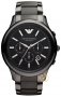 Emporio Armani Chrono Black Ceramic Bracelet - AR1451