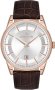 Daniel Klein Brown Leather Strap Mens watch DK.1.13669-4