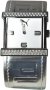 Puma Silver Metallic Leather Strap PU.LO.242