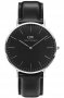 Daniel Wellington Classic Black Sheffield Black Leather Strap DW00100133