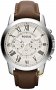 Fossil Grant Chronograph Brown Leather Strap FS4735