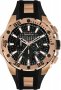 QUANTUM Hunter Rose Gold Black Rubber Chronograph HNG376.451