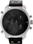 Jet Set Dual Time Chronograph Black Leather Strap J10233-267