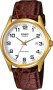Casio Men's Collection White Dial & Brown Leather Strap MTP-1188PQ-7BEF