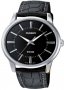 Casio Men's Collection Neobrite Black Dial-Leather Strap MTP-1303L-1AVEF