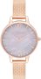Olivia Burton Amethyst London Rose Gold Stainless Steel Bracelet OB16SP16