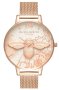 Olivia Burton Abstract Florals Rose Gold Stainless Steel Bracelet OB16VM26