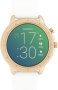 Oozoo Smartwatch Rose Gold White Rubber Strap Q00322