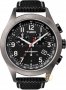 TIMEX Iroman Expedition Chronograph Black Leather Strap T2N390