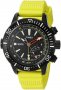 Timex Men's Intelligent Quartz Adventure Series Depth Gauge Yellow Resin Strap Watch T2N958