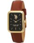 U.S. Polo Assn. Dunkan Brown Leather Strap USP3211BR