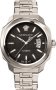 Versace Mens Dylos Automatic Watch Black Metalic Dial Stainless Steel VAG020016