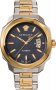 Versace Men's DYLOS Automatic Watch  Blue Dial Two Tone Stainless Steel VAG030016