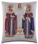 Άγιοι Πέτρος και Ευδοκία 00141-0908 ασημένια 4,5cm x 5,5cm