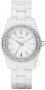 DKNY Crystal White Leather Strap  NY8145