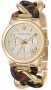 MICHAEL KORS Chronograph Gold Steel and Tortoise Chain  MK4222