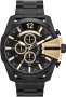 DIESEL Mega Chief Black Stainless Steel Chronograph DZ4338