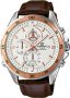 CASIO Edifice Mens Chronograph Brown Leather Strap EFR-547L-7AVUEF
